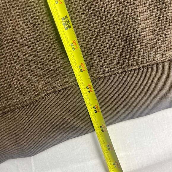 Wolverine  1/4 Zip Mens 2XL Waffle Knit Outdoor Workwear Gorpcore Brown - Picture 5 of 11